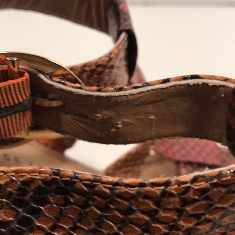 Chinese Laundry Snake Skin Print Heels Size 6.5 - Picture 7 of 8